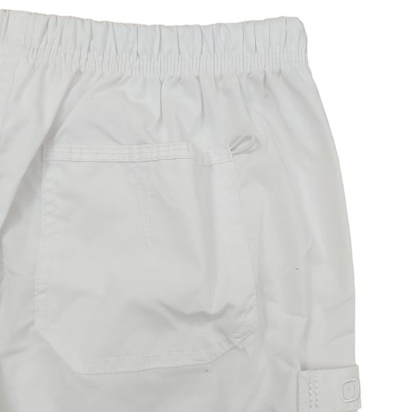 WoderWink Scrub Pants Flare Leg Elastic Waist Lightweight White Womens Size XS - Picture 6 of 10
